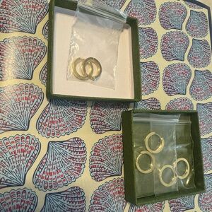 Small gold plated hoops